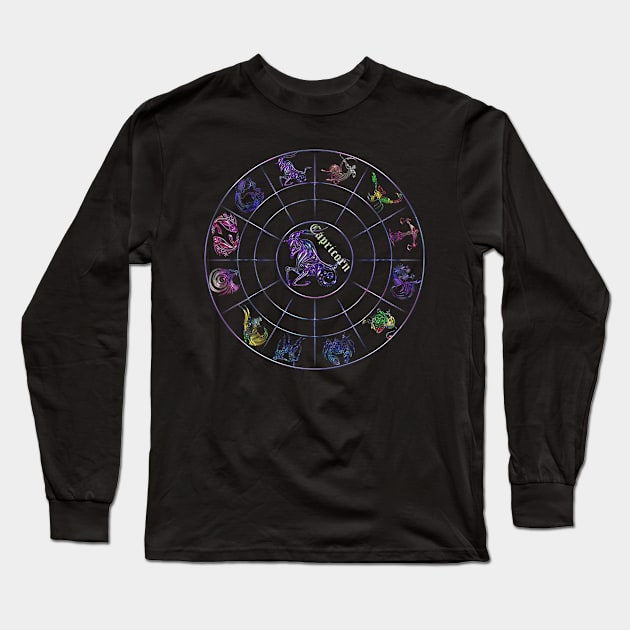 New zodiac 12 in 1 - Capricorn Long Sleeve T-Shirt by INDONESIA68